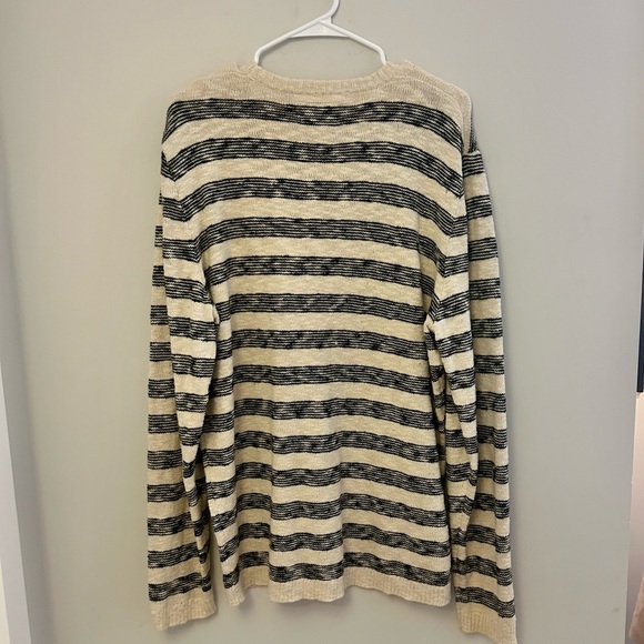Men’s Cream and Black American Eagle Cotton Sweater - Picture 3 of 5